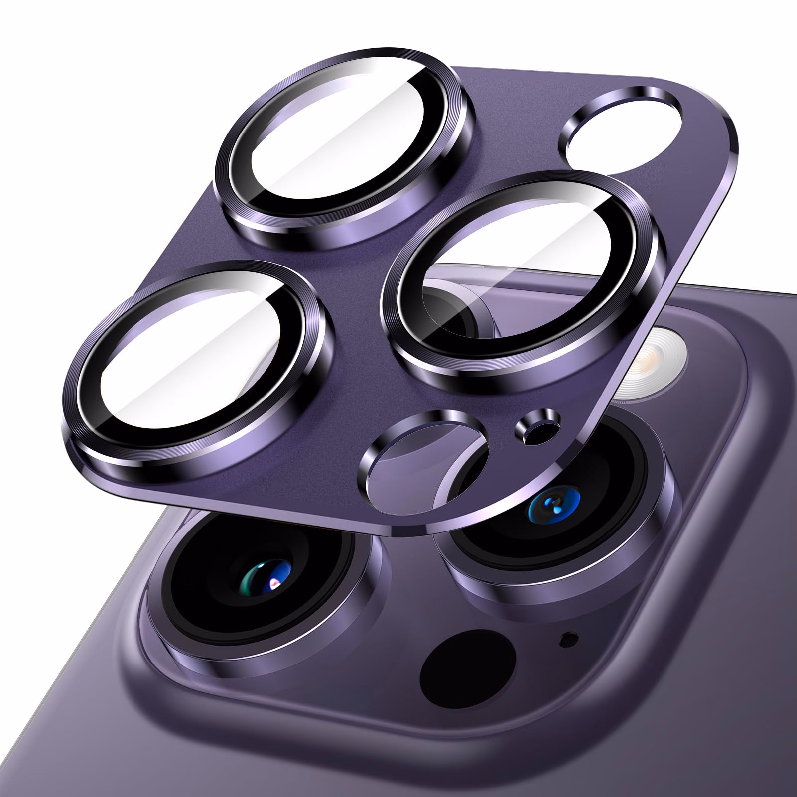iPhone 14 Pro/iPhone 14 Pro Max - Metal Ring Camera - Deep Purple