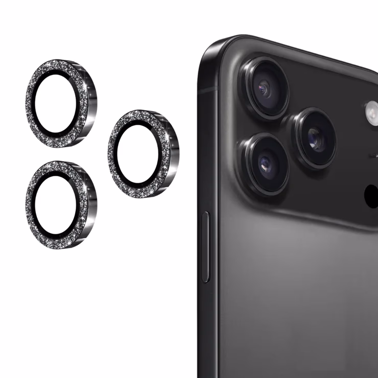 iPhone 17 Pro/iPhone 17 Pro Max - Sparkle Ring Camera - Black