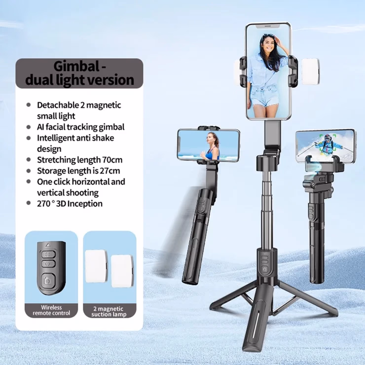 BLUETECH C10 Selfie Stick - w/ AI Recognition