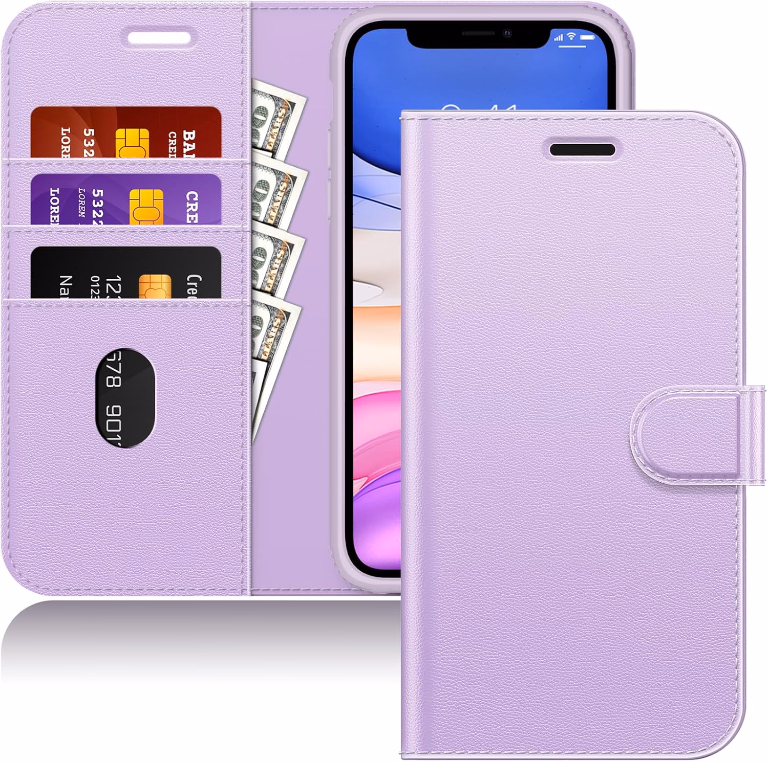 Samsung S25 Ultra - Classic Leather Wallet - Purple