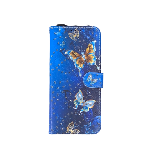 iPhone 15 Pro - Design Wallet - Blue Butterfly