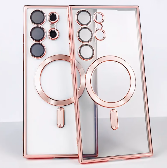 Samsung A17/A26 - Chrome Magsafe + Lens Protection - Rose Gold