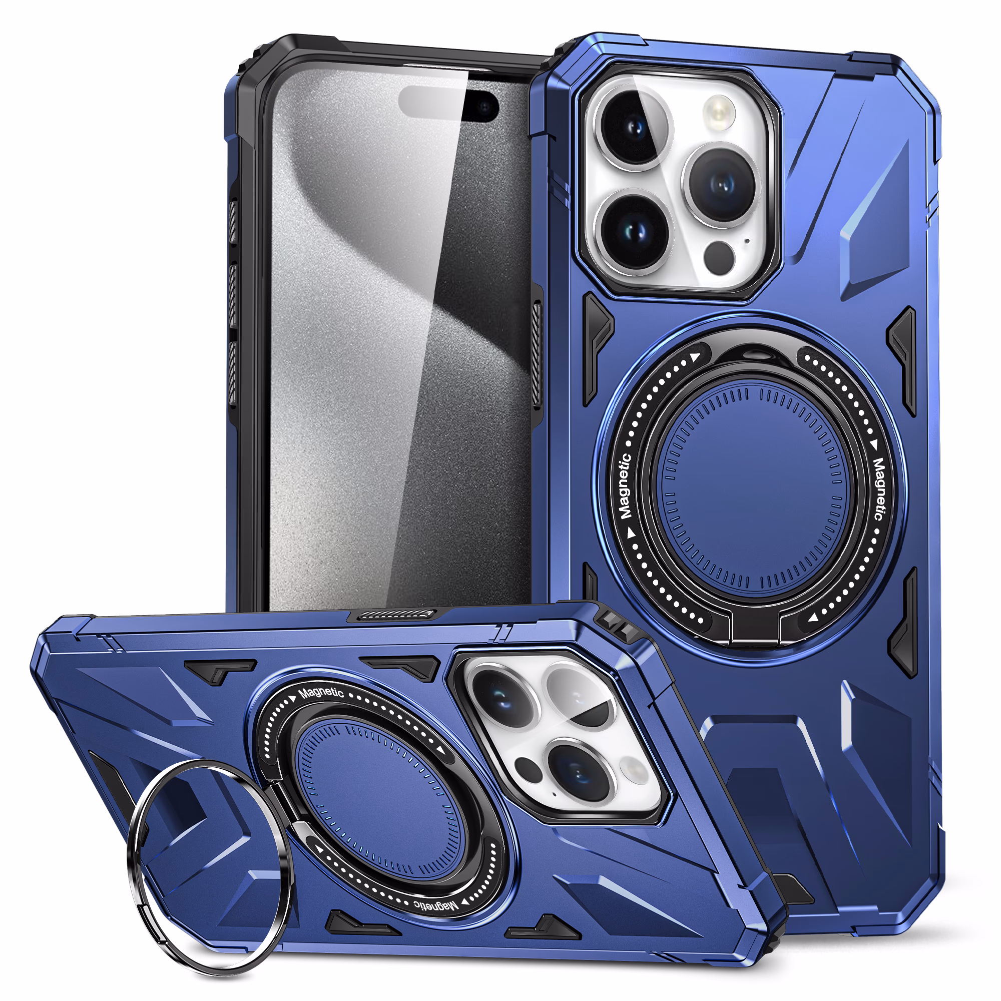 iPhone 15 - Titan Case w/ MagSafe - Navy Blue