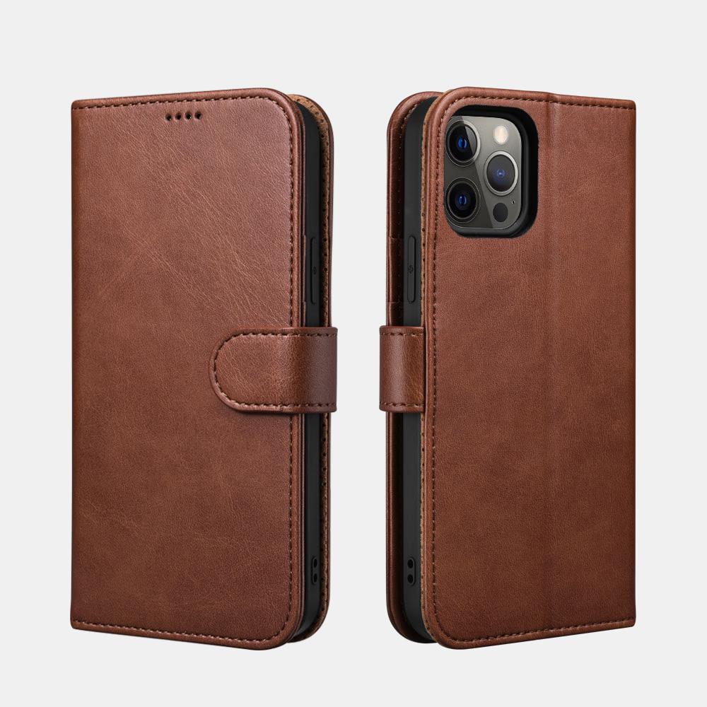 Google Pixel 8 - Classic Leather Wallet - Brown