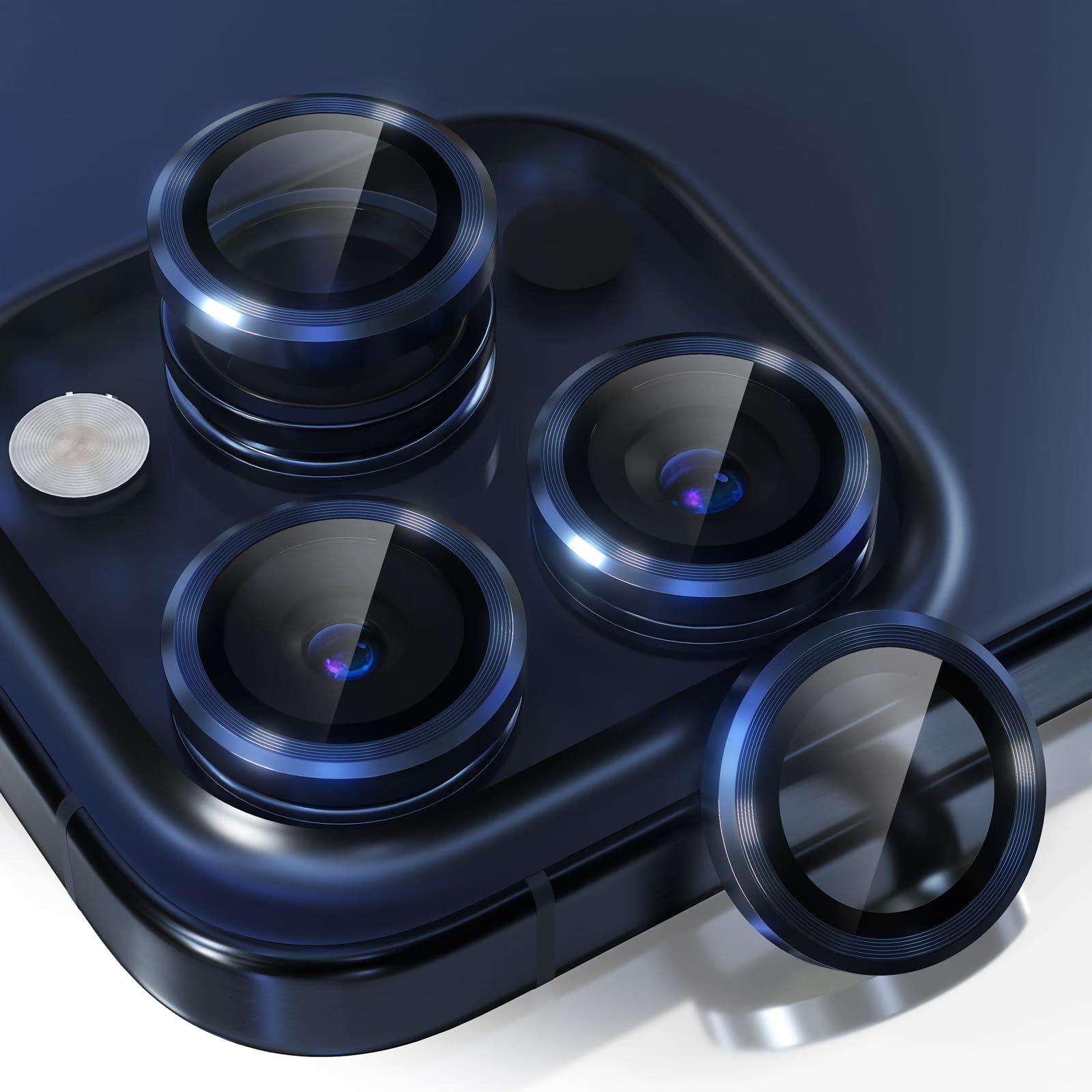 iPhone 15 Pro/iPhone 15 Pro Max - Metal Ring Camera - Blue