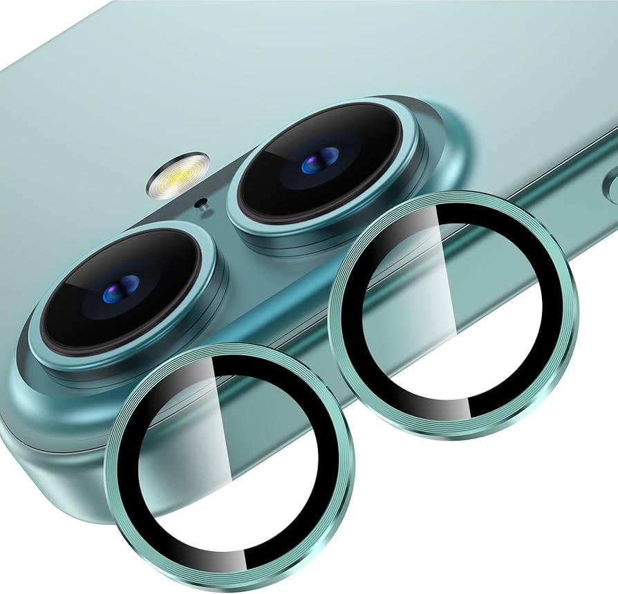 iPhone 16/iPhone 16 Plus - Metal Ring Camera - Teal