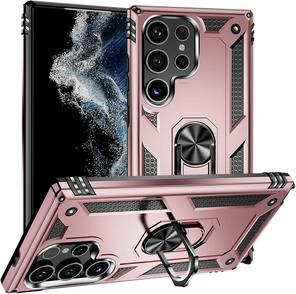 Samsung S23 Ultra - Army Ring - Rose Gold