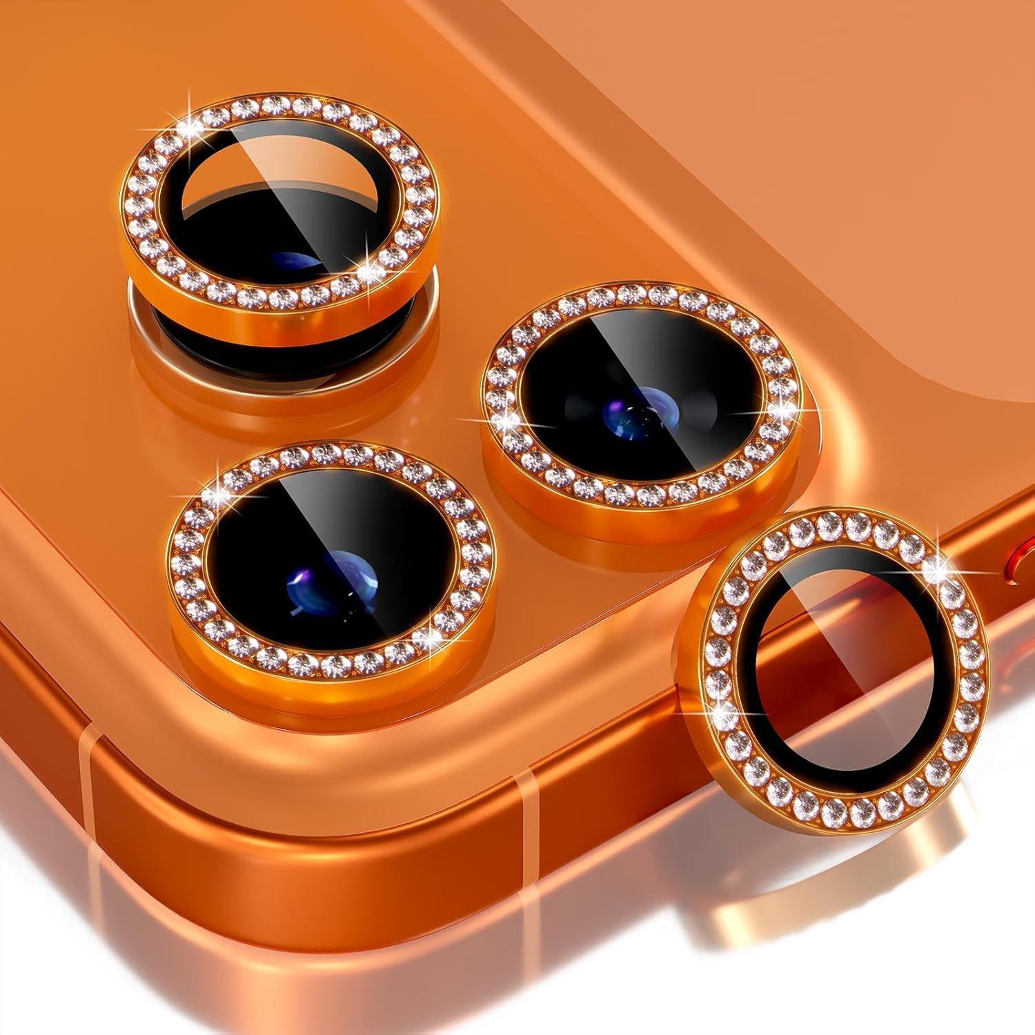 iPhone 17 Pro/iPhone 17 Pro Max - Sparkle Ring Camera - Orange