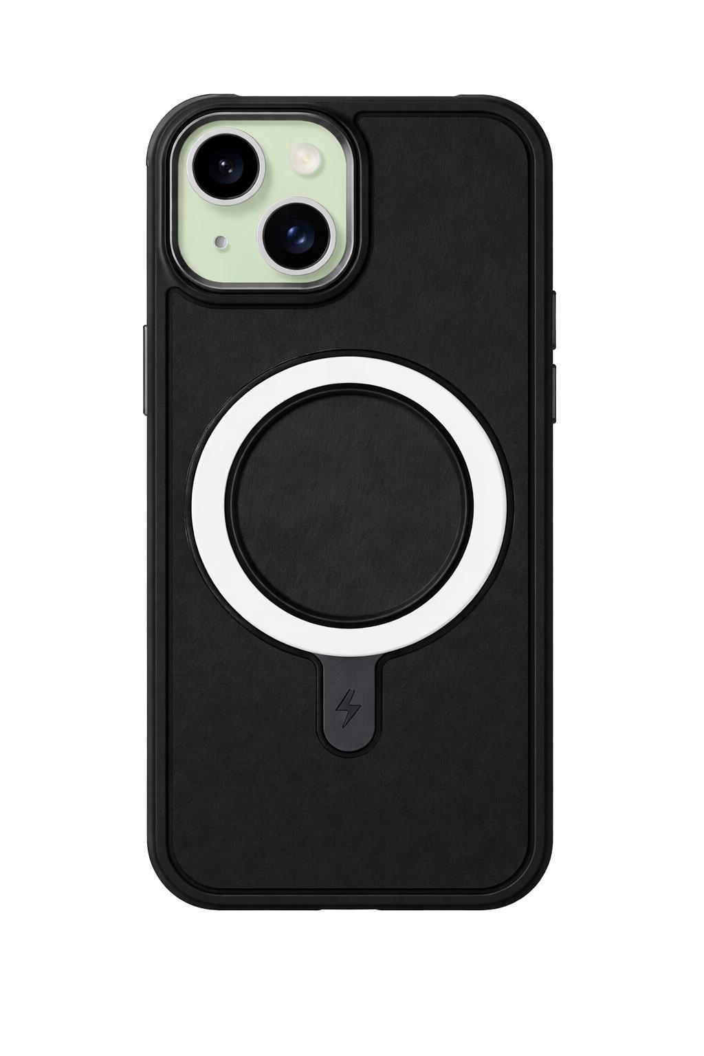 iPhone 15 - MagSafe Suede Case - Black
