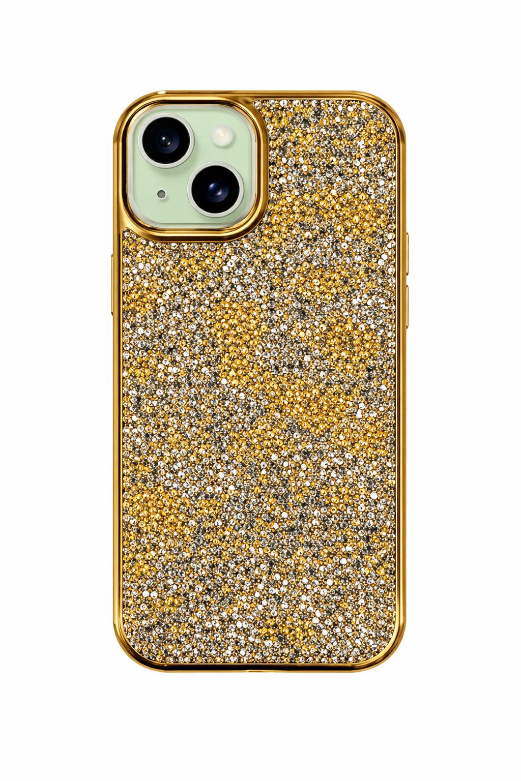 iPhone 15 - Stone Diamond Case - Gold