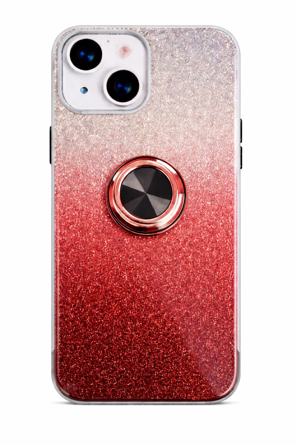iPhone 13 - Fusion Chrome Ring Case - Red