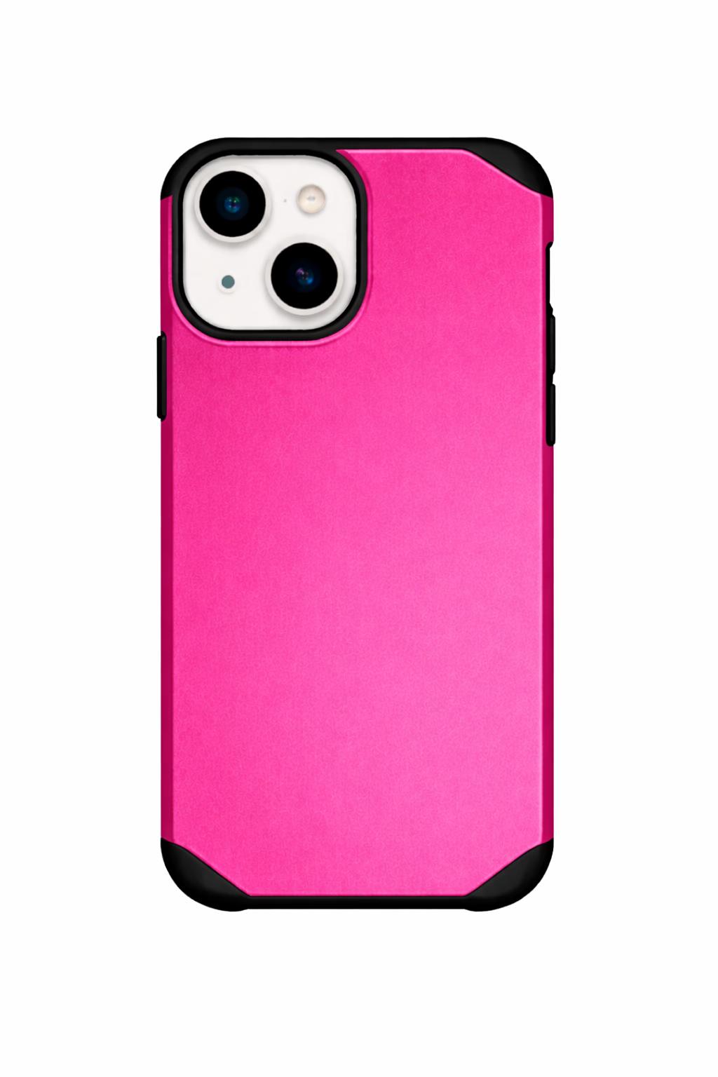 iPhone 15 - Sleek Armor Case - Hot Pink