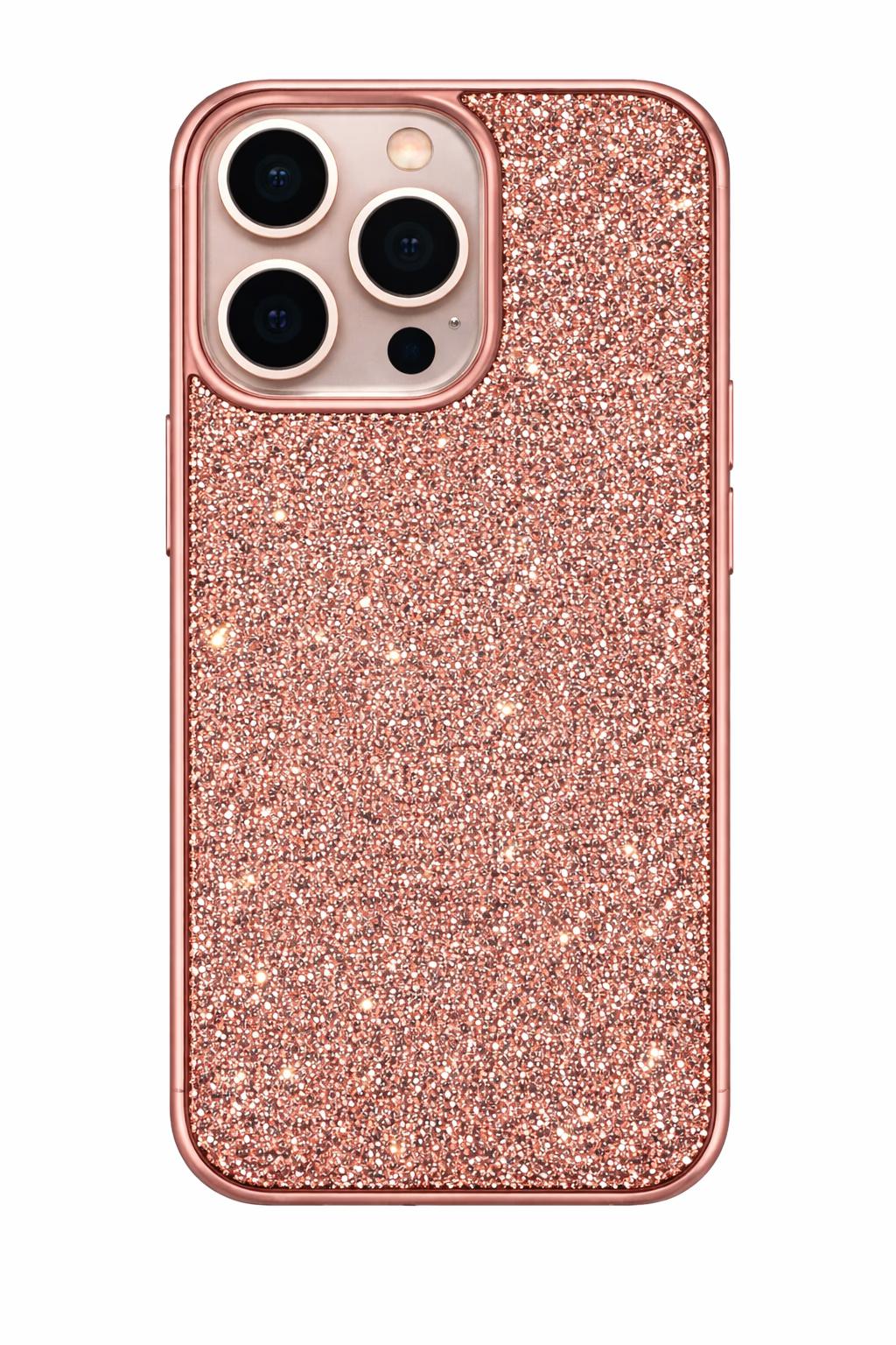 iPhone 15 Pro - Stone Diamond Case - Rose Gold