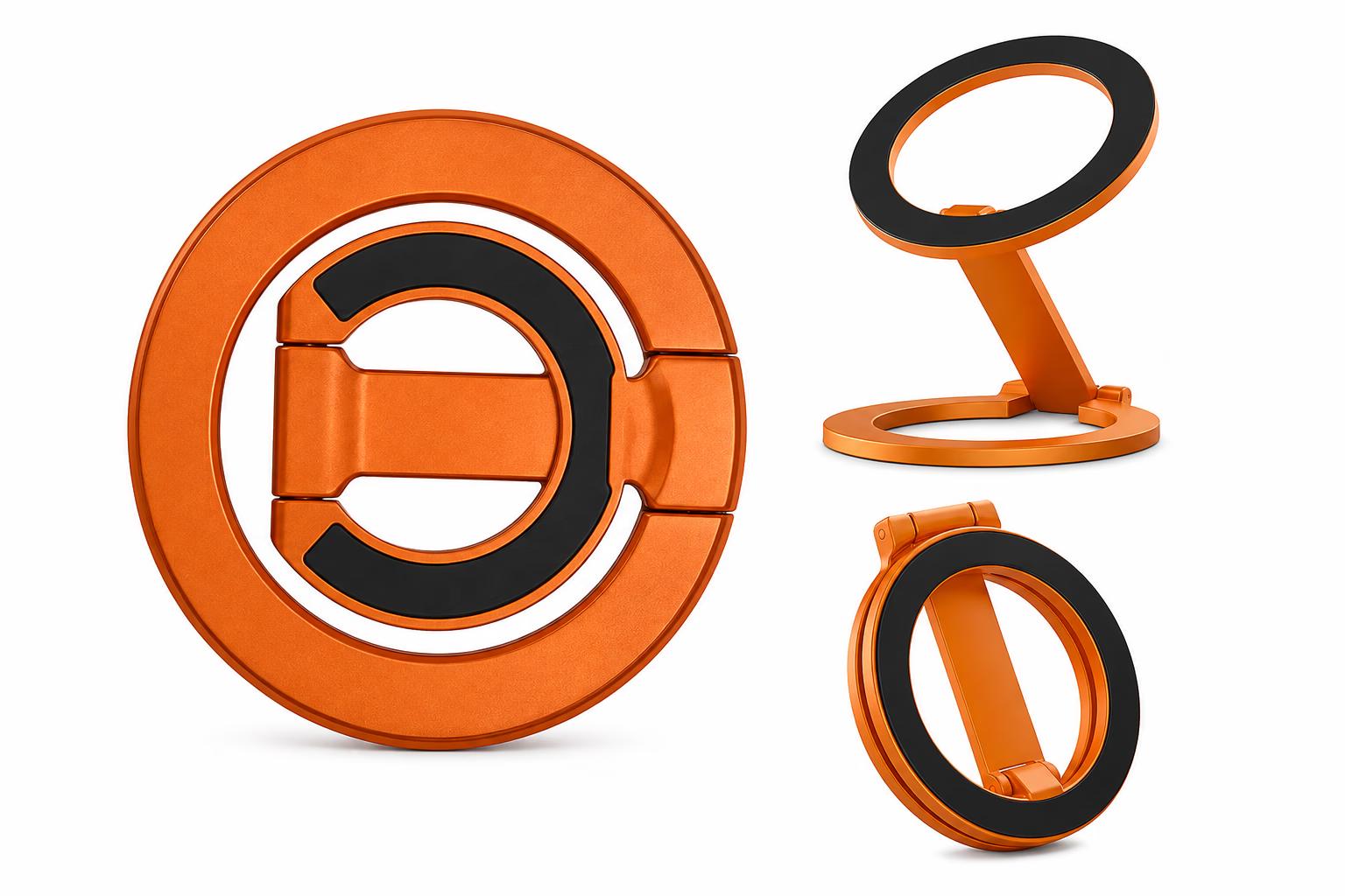 Magnetic Phone Ring Holder - Orange