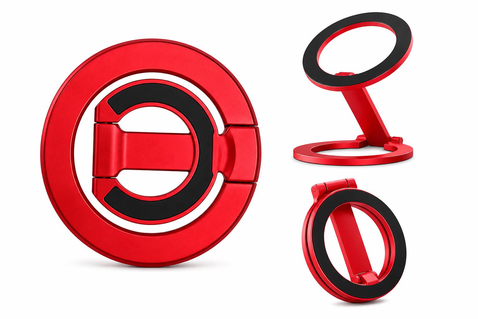 Magnetic Phone Ring Holder - Red