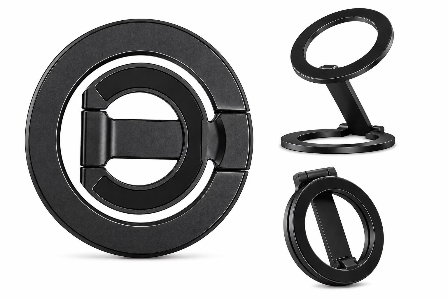 Magnetic Phone Ring Holder - Black