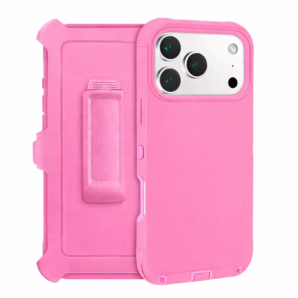 iPhone 17 Pro - Defense Pro w/ Clip - Pink