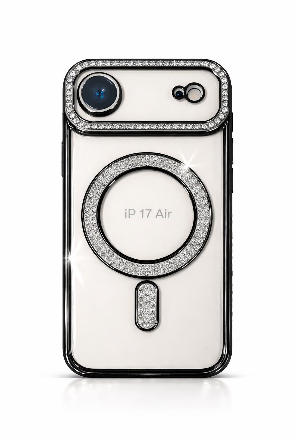 iPhone 17 Air - Bling Magsafe + Lens Protection - Black