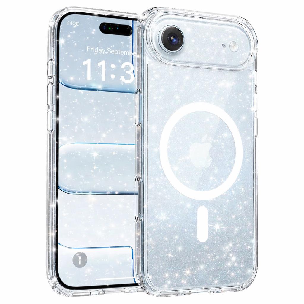 iPhone 17 Air - MagSafe Acrylic Hard Case - Clear Sparkle