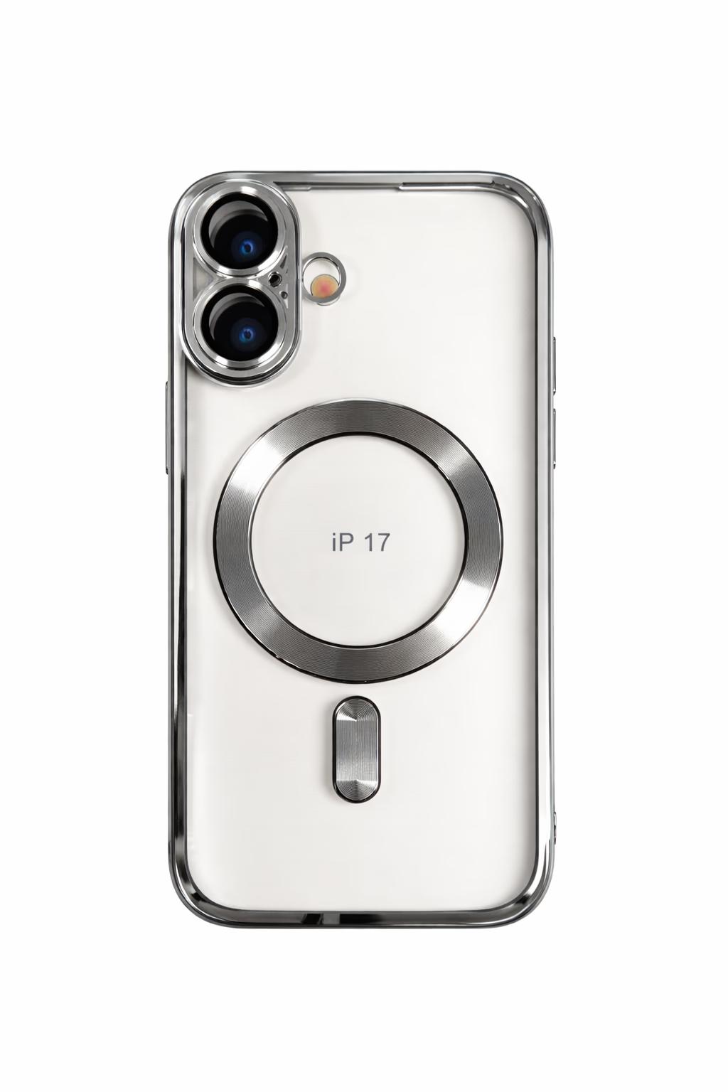 iPhone 17 - Chrome Magsafe + Lens Protection - Silver
