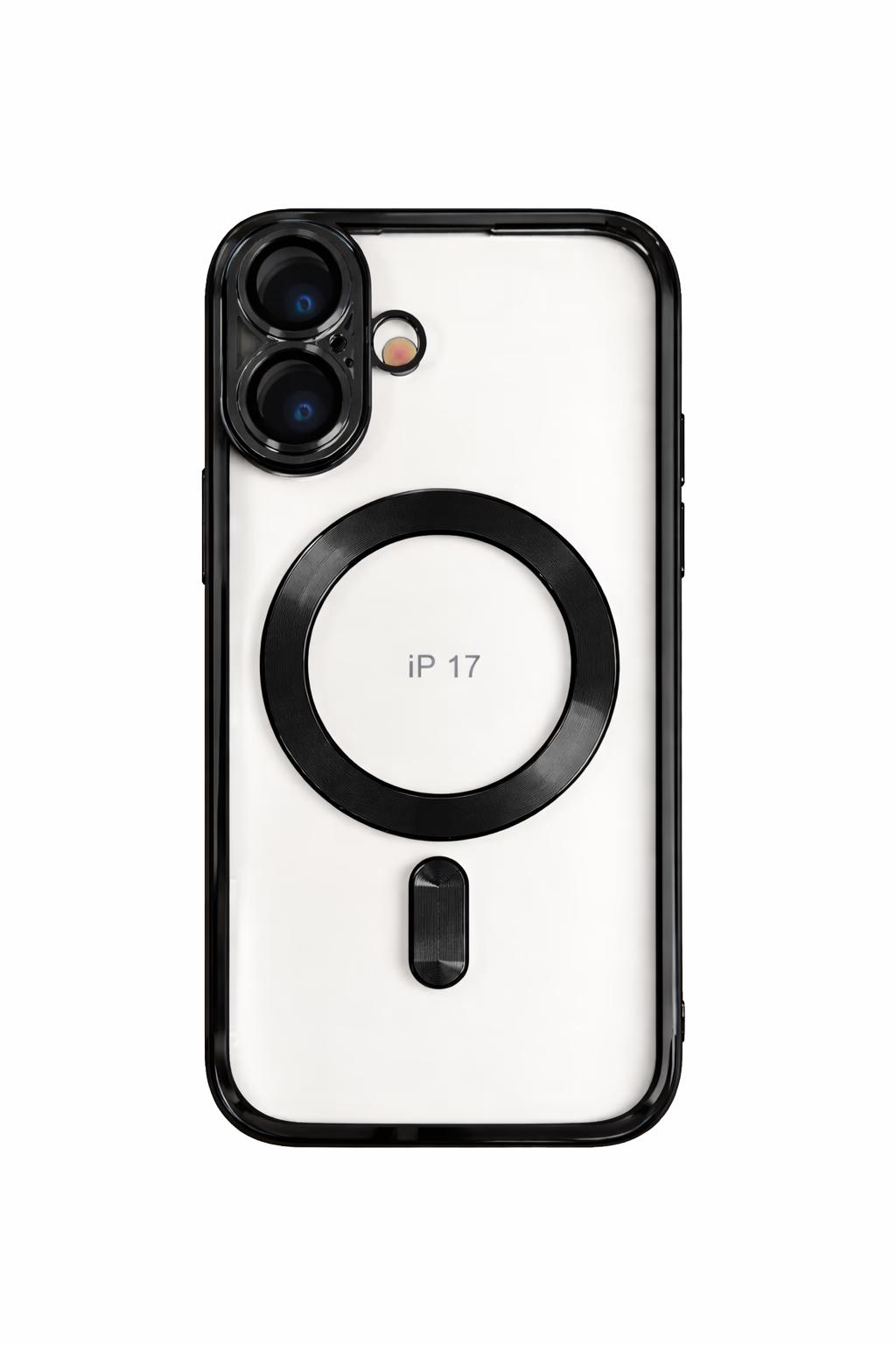 iPhone 17 - Chrome Magsafe + Lens Protection - Black