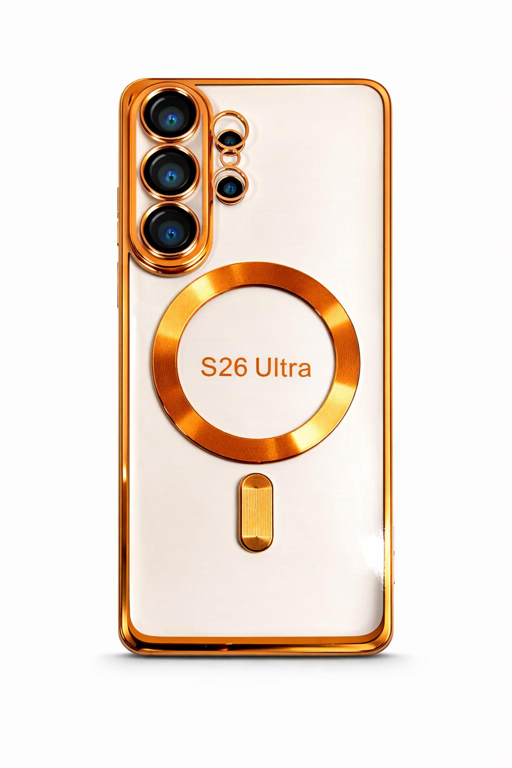 Samsung S26 Ultra - Chrome Magsafe + Lens - Orange