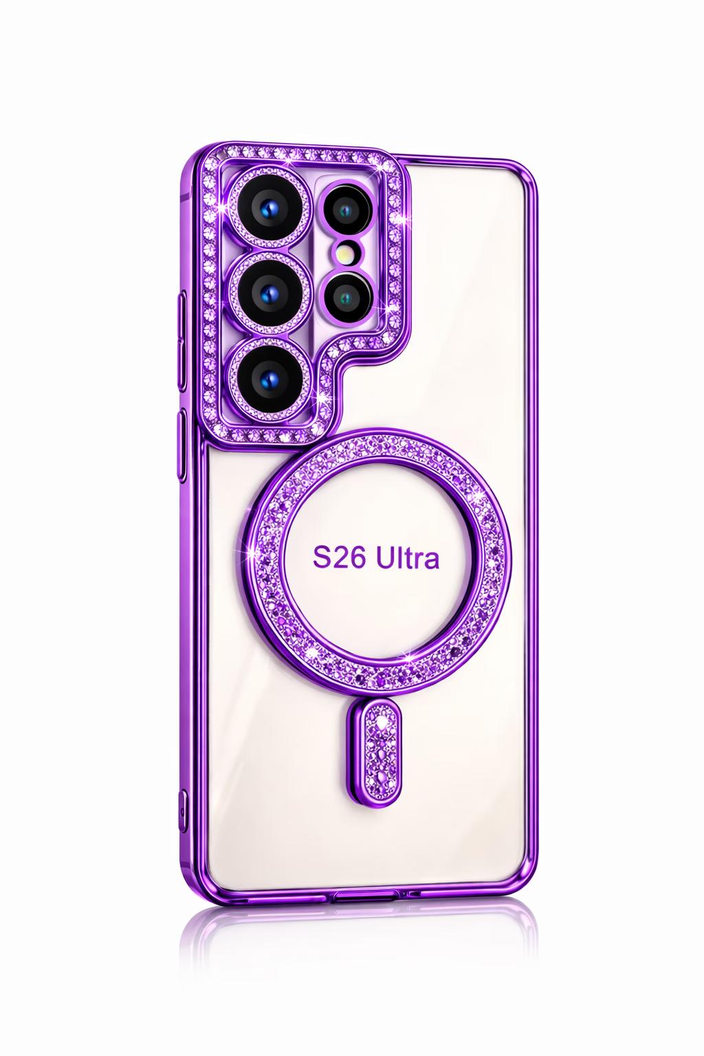 Samsung S26U - Bling Magsafe + Lens Protection - Purple