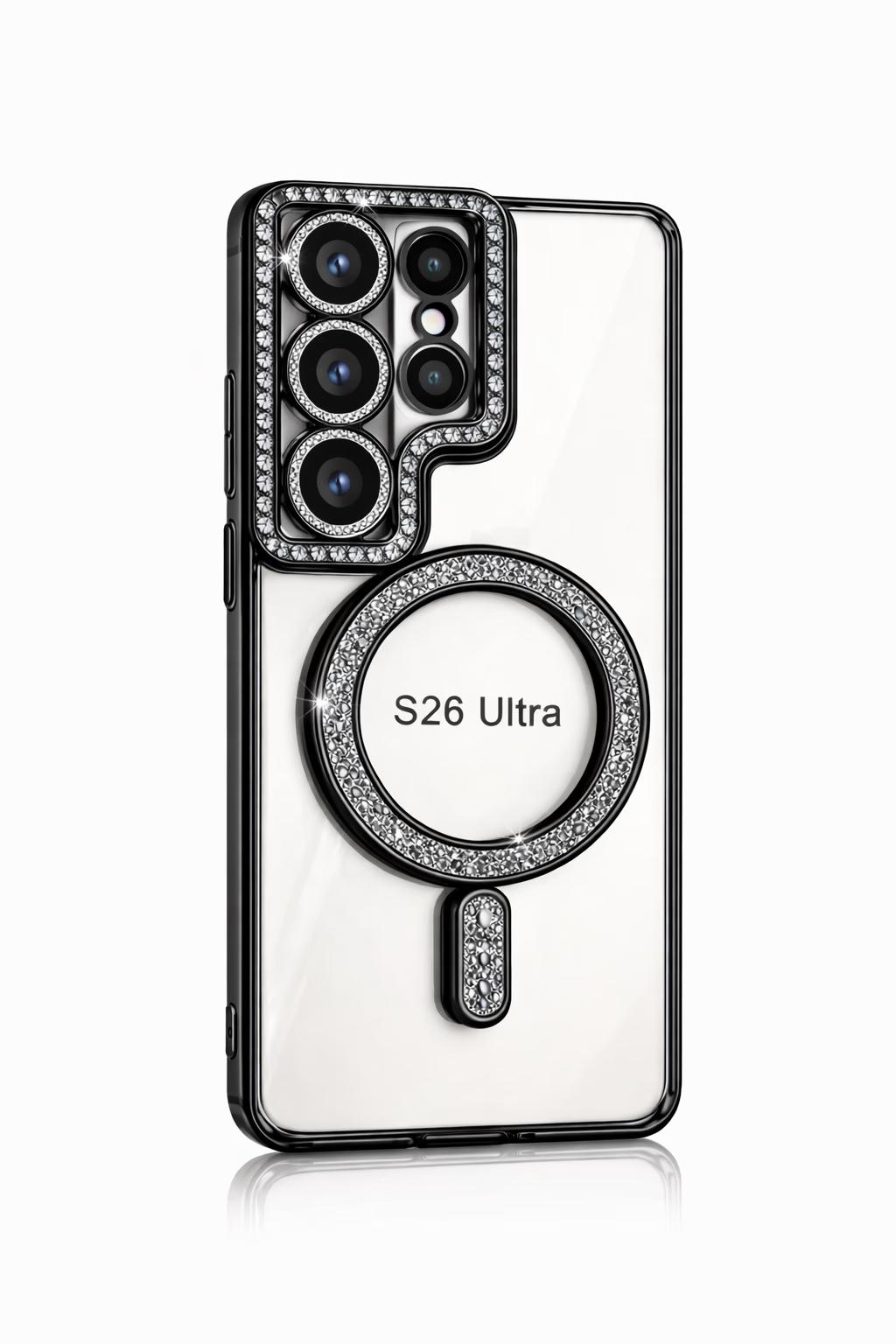 Samsung S26U - Bling Magsafe + Lens Protection - Black