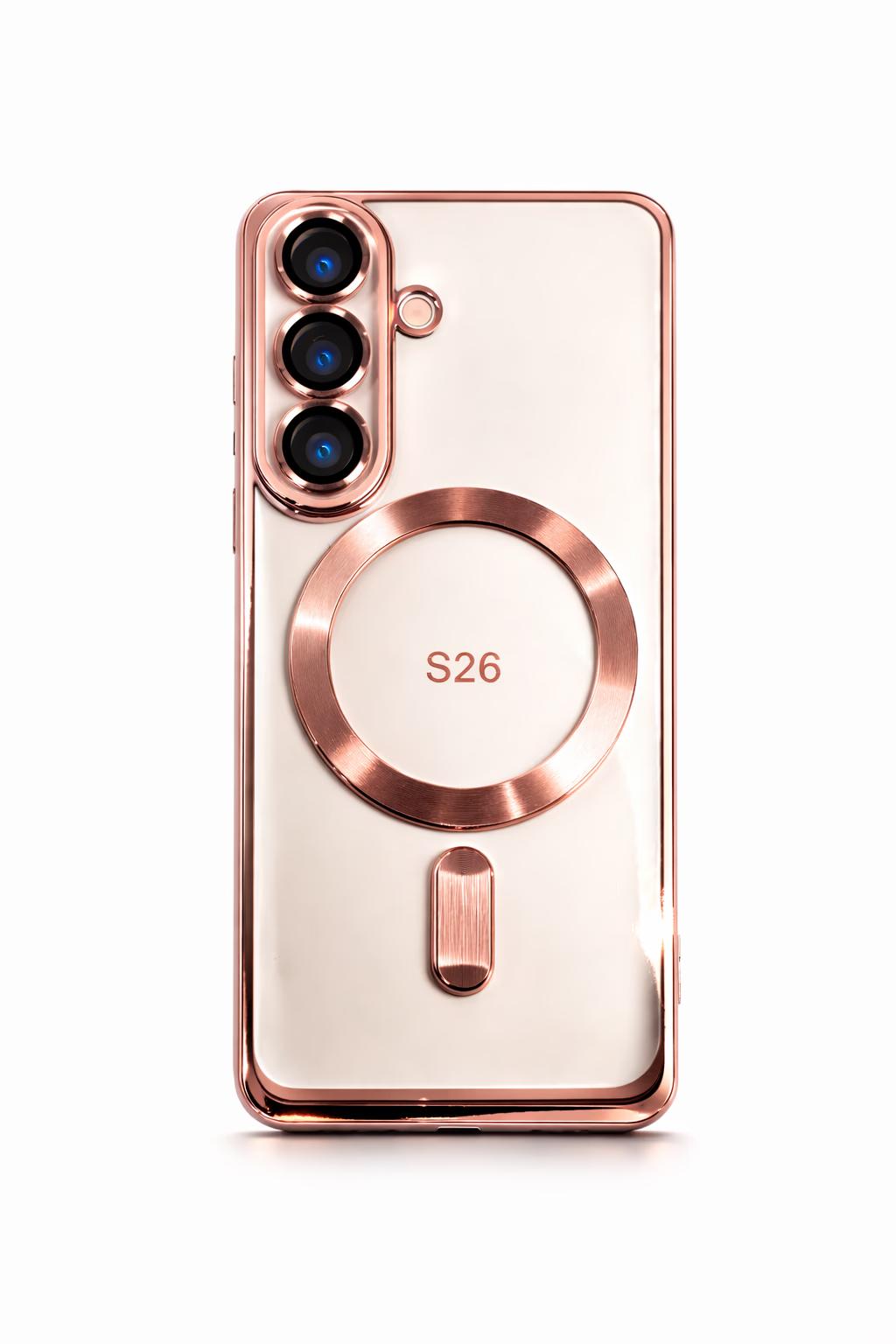 Samsung S26 - Chrome Magsafe + Lens - Rose Gold