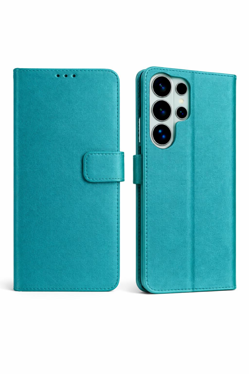 Samsung S26 Ultra - Classic Leather Wallet - Teal