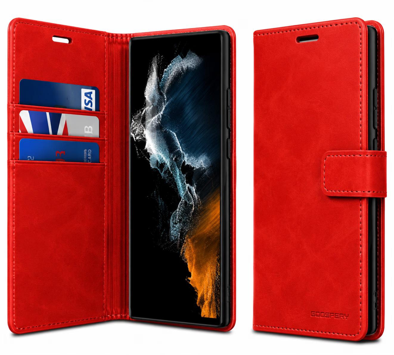 Samsung Galaxy S24 Plus/Galaxy S25 Plus - Bluemoon Diary - Red