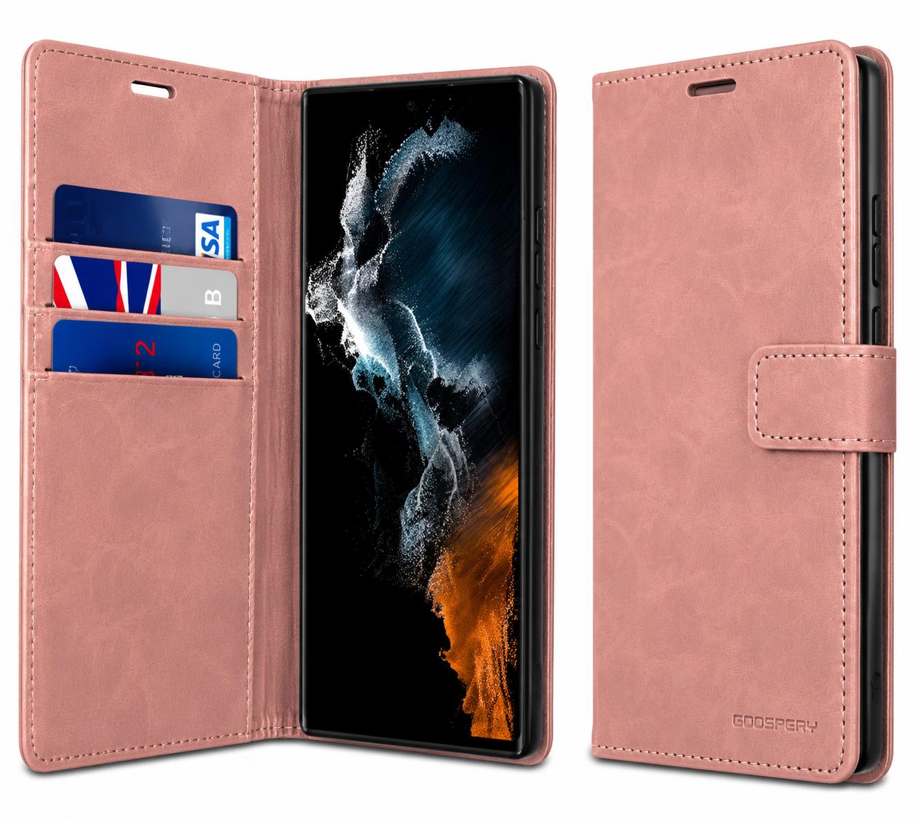 Samsung Galaxy S24 Plus/Galaxy S25 Plus - Bluemoon Diary - Rose Gold