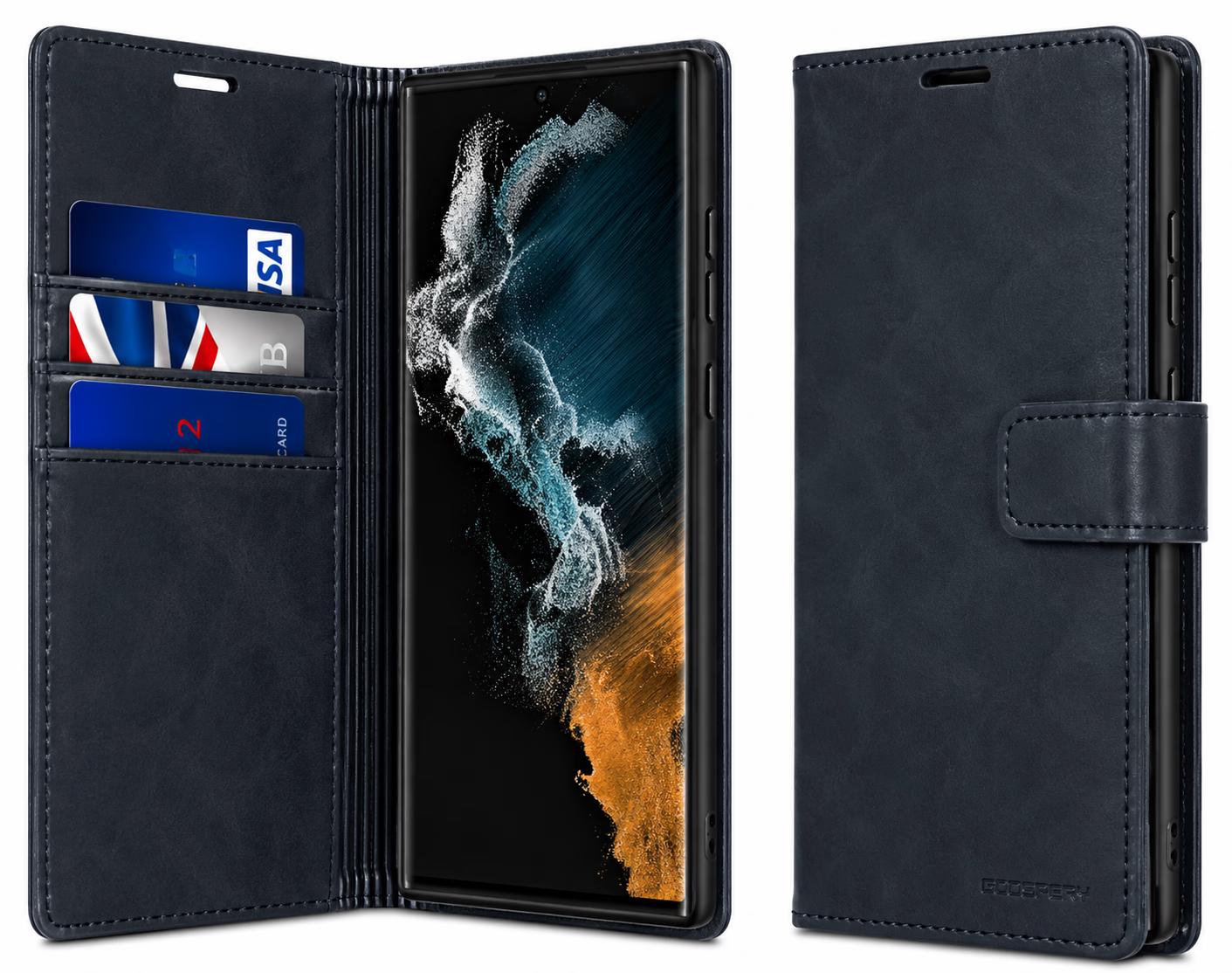 Samsung Galaxy S24 Plus/Galaxy S25 Plus - Bluemoon Diary - Navy