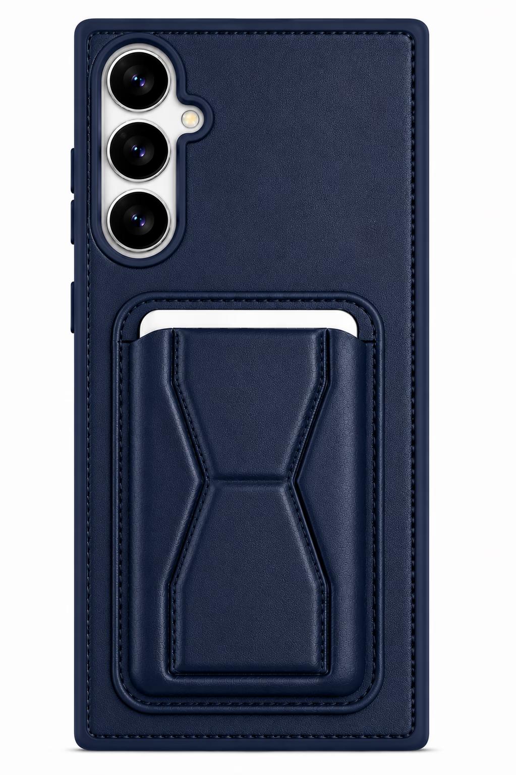 Samsung S26 - GeoCard Stand Case - Navy Blue