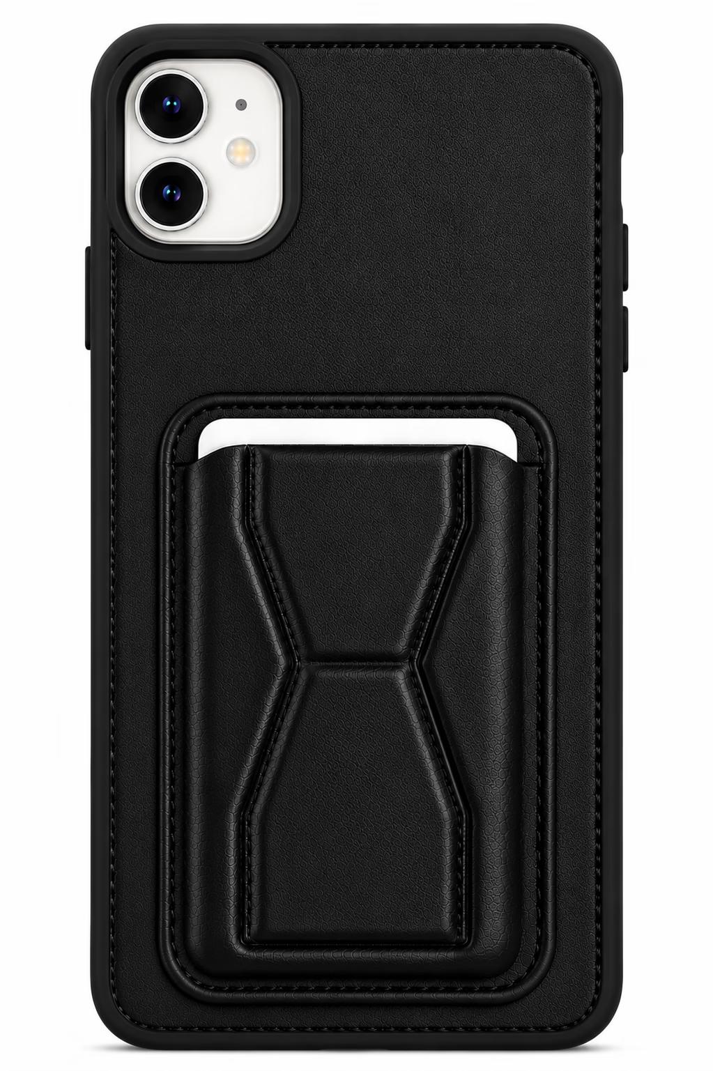 iPhone 11 - GeoCard Stand Case - Black