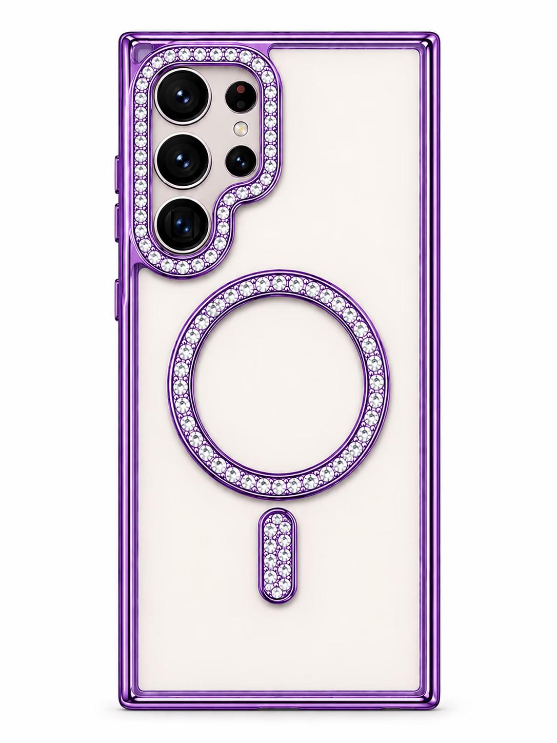 Samsung S23 Ultra - Bling MagSafe + Lens Protection - Purple