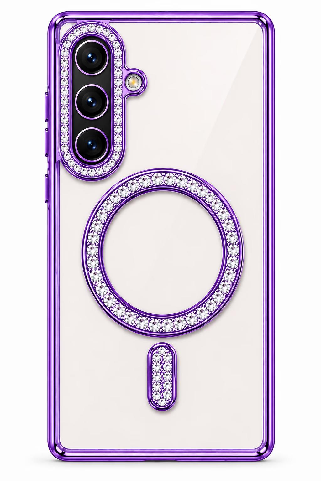 Samsung A37 - Bling MagSafe + Lens Protection - Purple