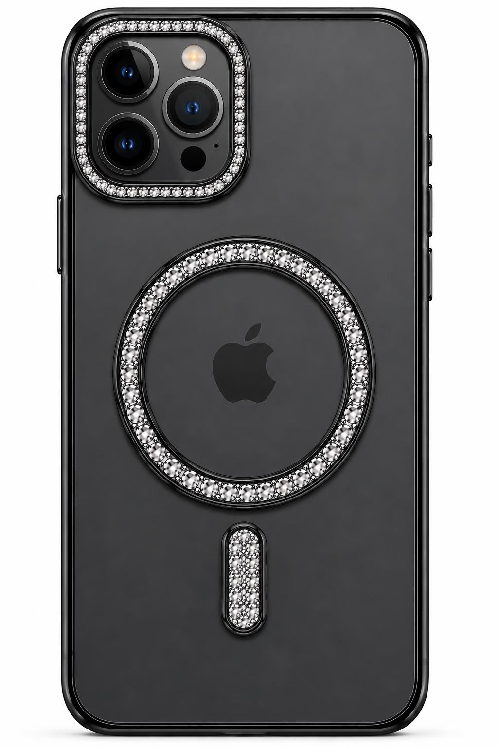 iPhone 13 Pro - Bling MagSafe + Lens Protection - Black