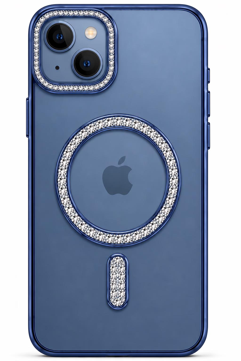iPhone 13 - Bling MagSafe + Lens Protection - Blue
