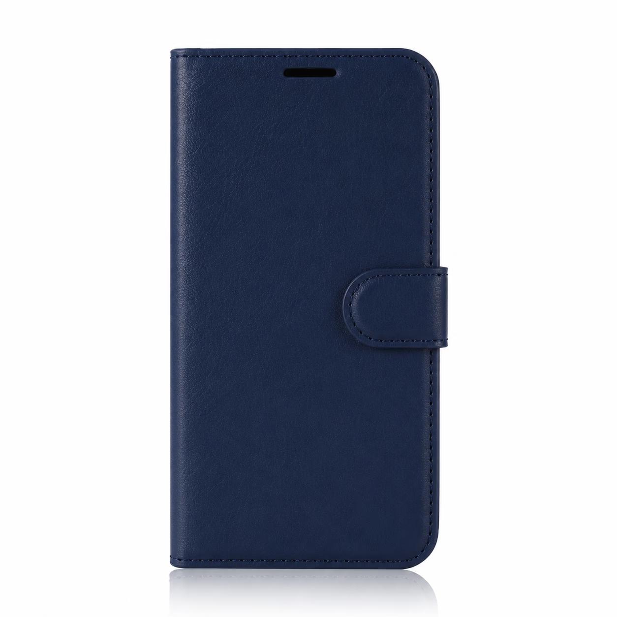 Motorola Edge (2024) - Classic Leather Wallet - Navy Blue