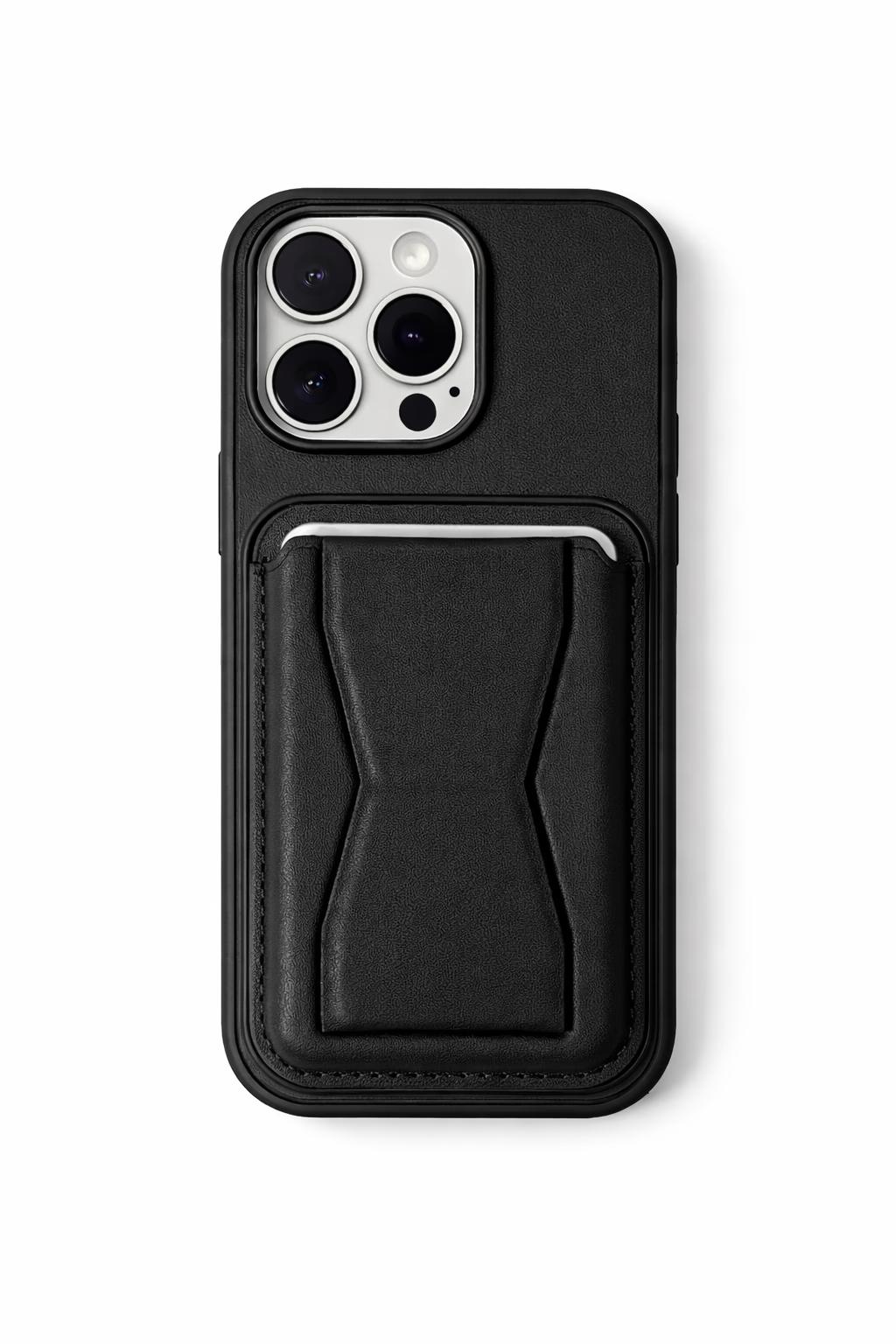iPhone 16 Pro Max - GeoCard Stand Case - Black