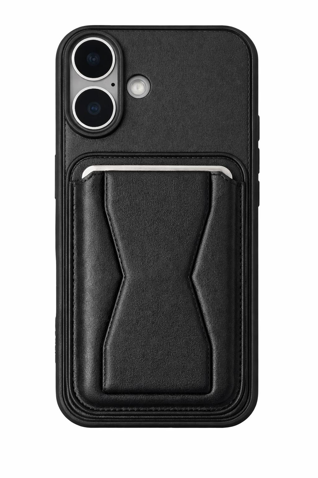iPhone 16 - GeoCard Stand Case - Black