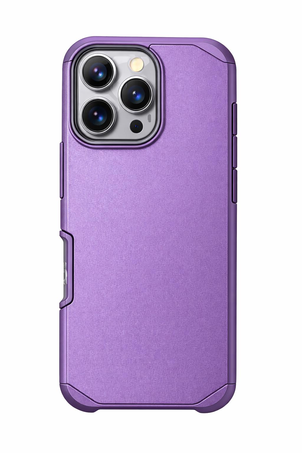 iPhone 16 Pro Max - Sleek Armor Case - Purple