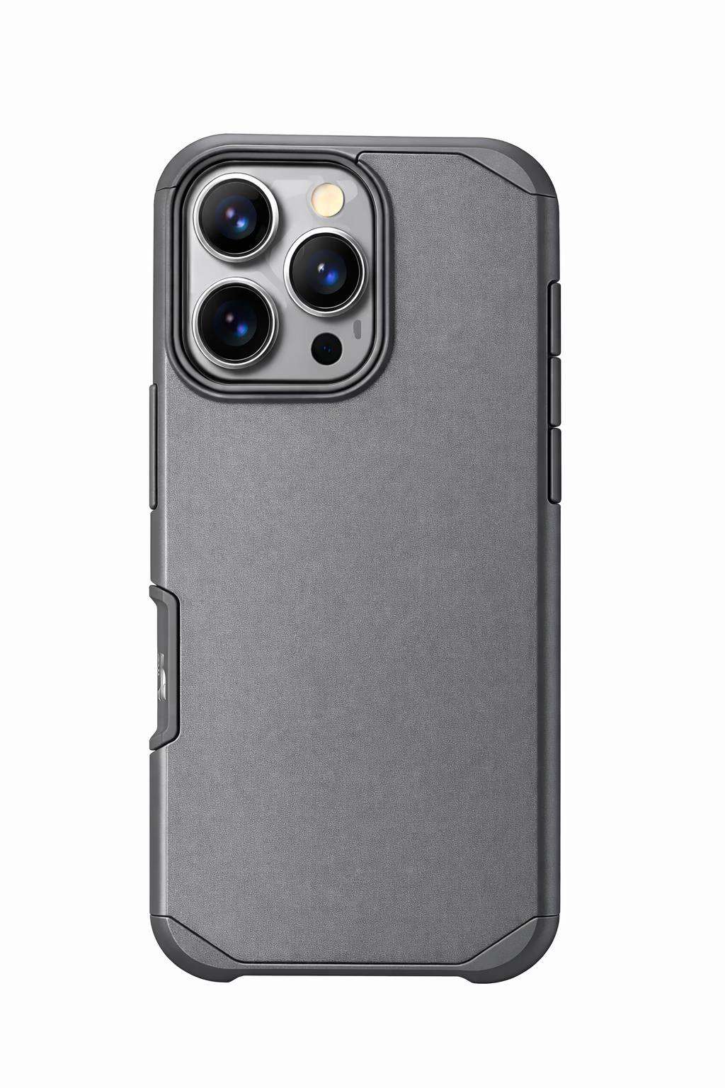 iPhone 16 Pro Max - Sleek Armor Case - Grey