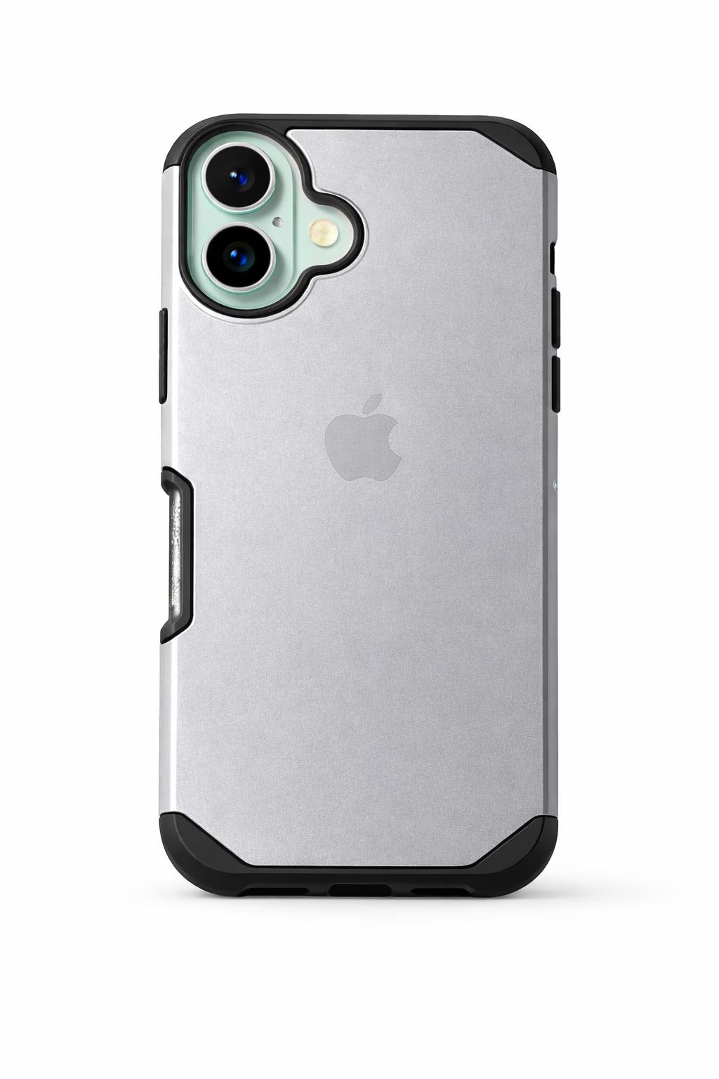 iPhone 16 Plus - Sleek Armor Case - Silver