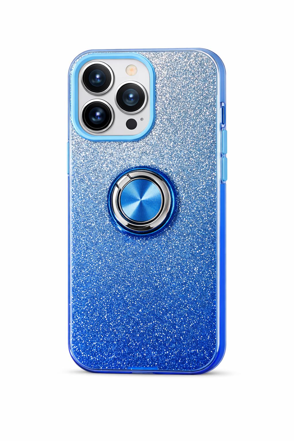 iPhone 16 Pro Max - Fusion Chrome Ring Case - Blue