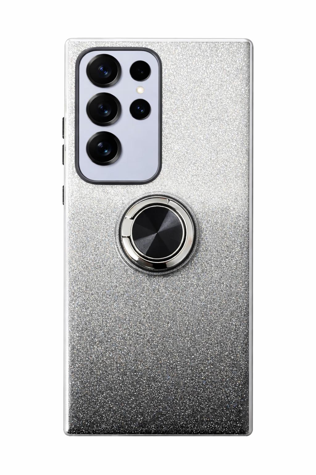 Samsung S25 Ultra - Fusion Chrome Ring Case - Black