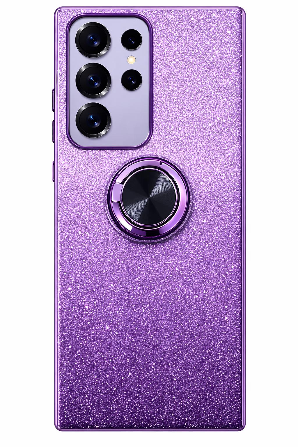 Samsung S25 Ultra - Fusion Chrome Ring Case - Purple