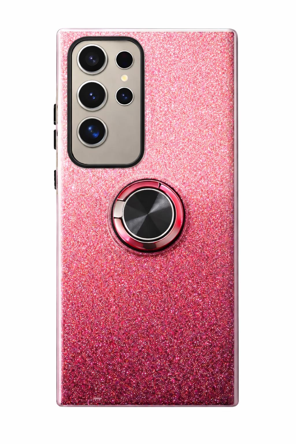 Samsung S23 Ultra - Fusion Chrome Ring Case - Red