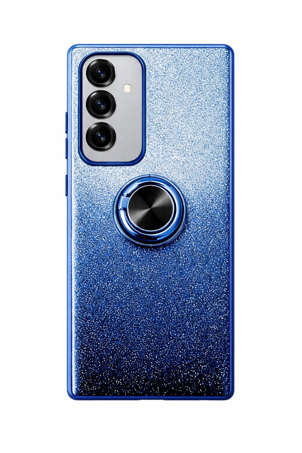 Samsung S25/S24 - Fusion Chrome Ring Case - Blue